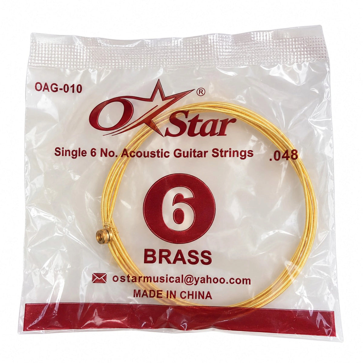 O Star 6 No. Acoustic Guitar Strings