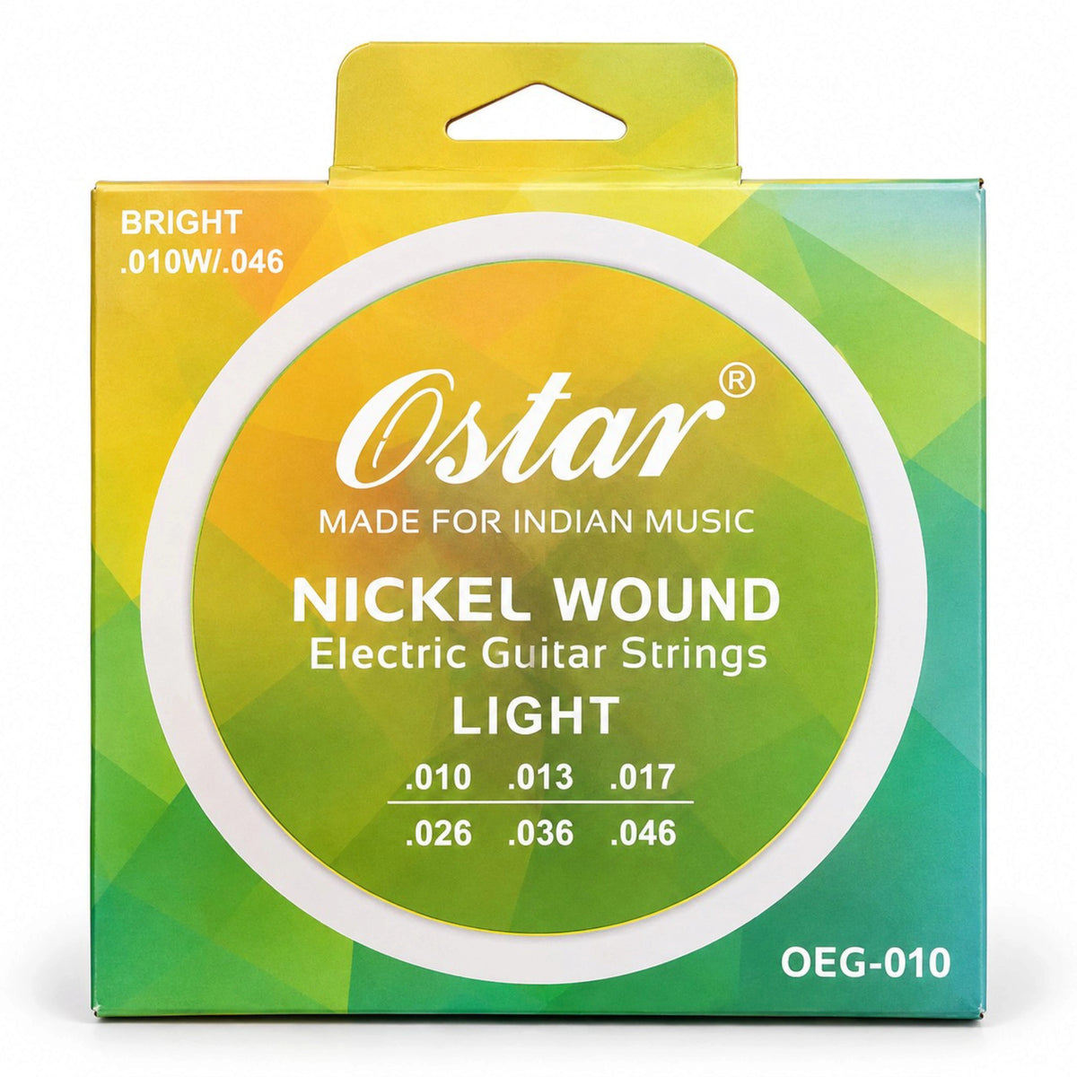 O Star OEG-010 Bright Nickel Wound 0.10 Gauge Electric Guitar Strings