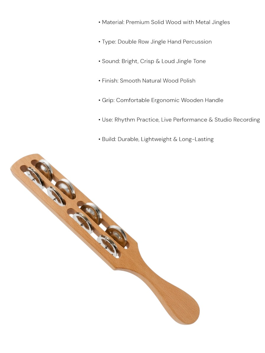 KL Wooden Jingle Stick - 8 Ring