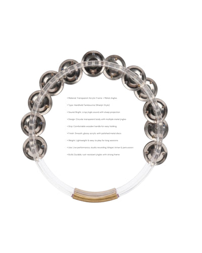 KL Acrylic Tambourine 7"