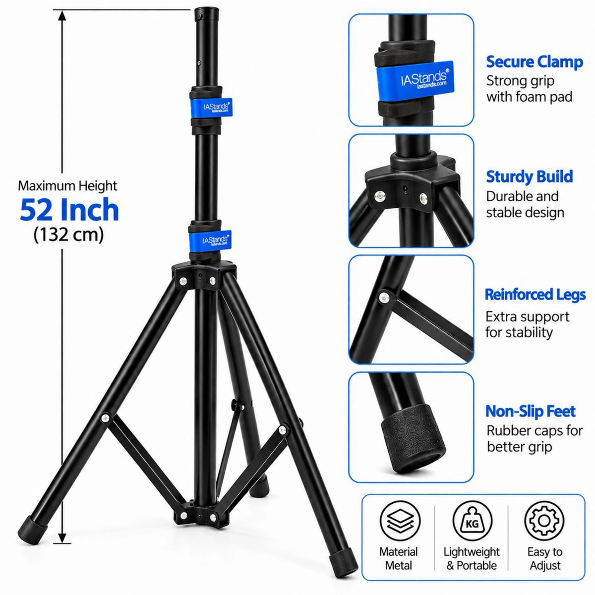 Chetty DT16 Laptop & Tablet Stand - Foldable Tripod Base