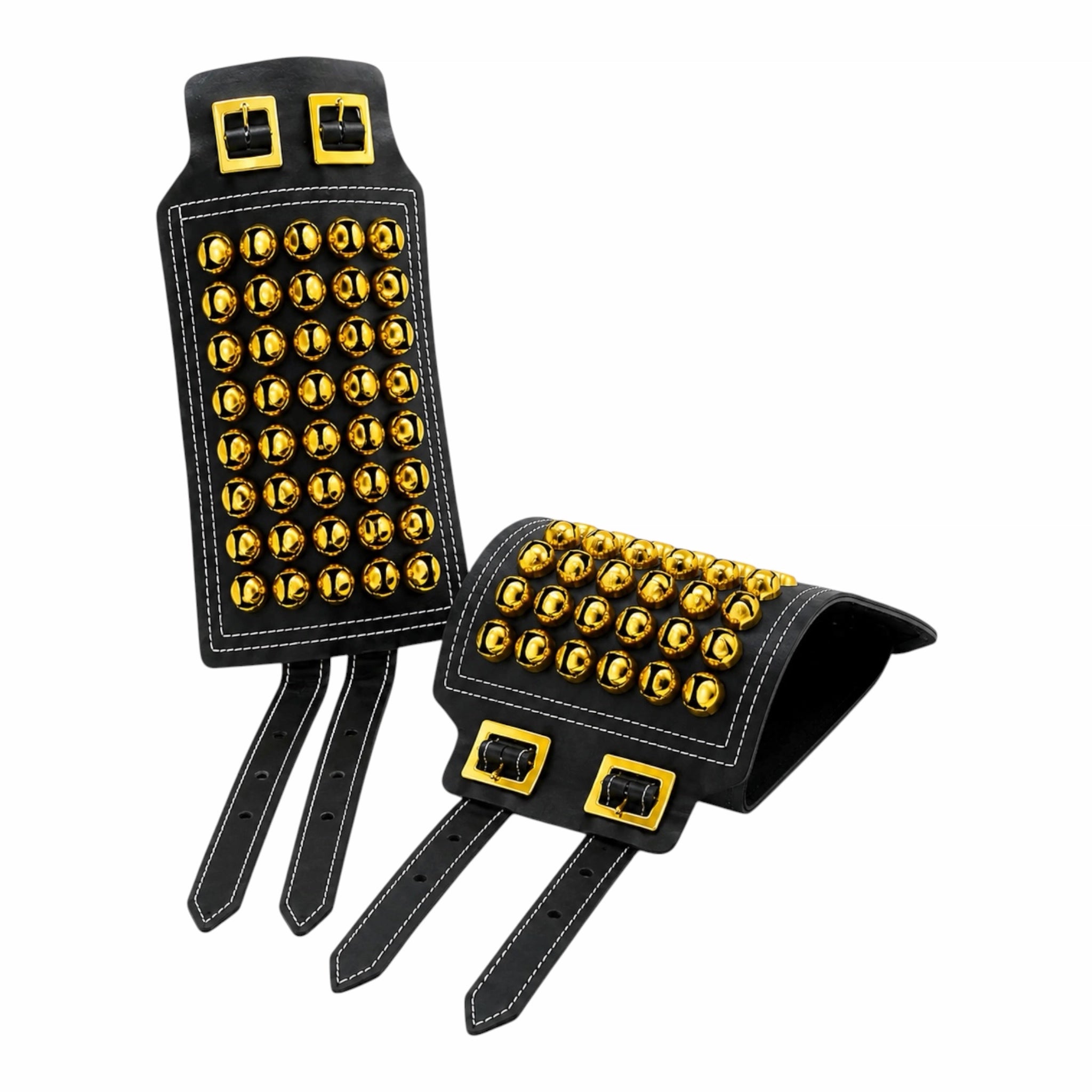 RG Leather 5-Line Ghungroo - Black