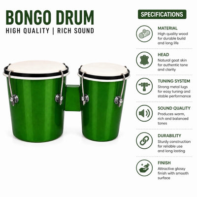 YS Wooden Bongo - Green