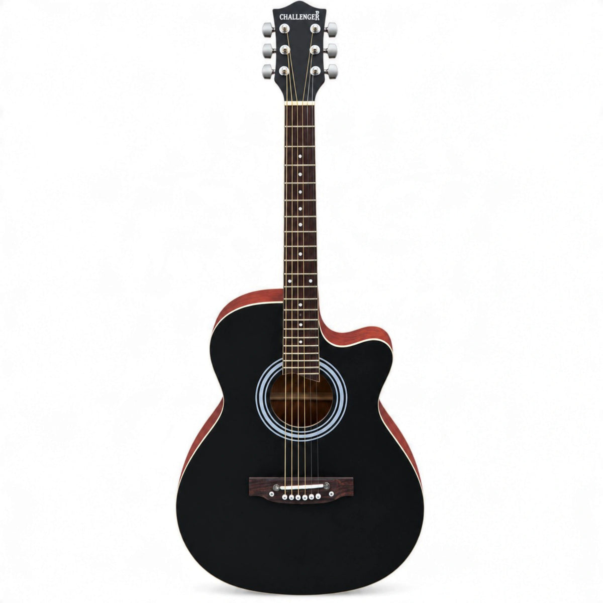 Challenger Apollo 39 Special Electro-Acoustic Guitar - Black Matte