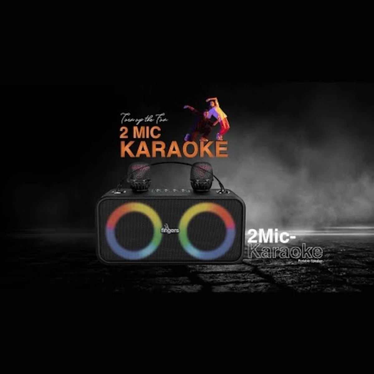 Fingers 2Mic Portable Speaker