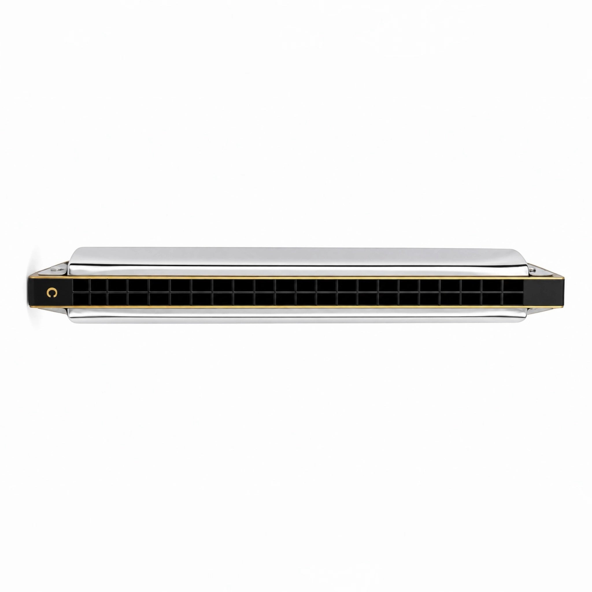 Golden Cup 24 Hole C Scale Chromatic Black Hard Case Harmonica