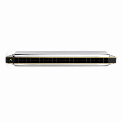 Golden Cup 24 Hole C Scale Chromatic Black Hard Case Harmonica