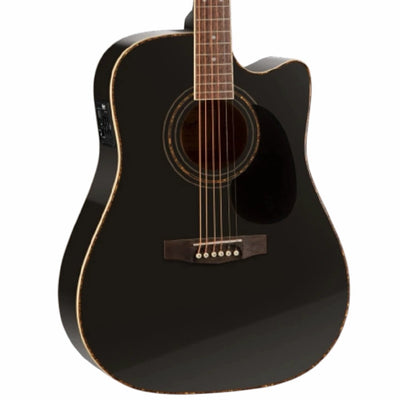 Cort AD880CE-BK Electro-Acoustic Guitar - Black
