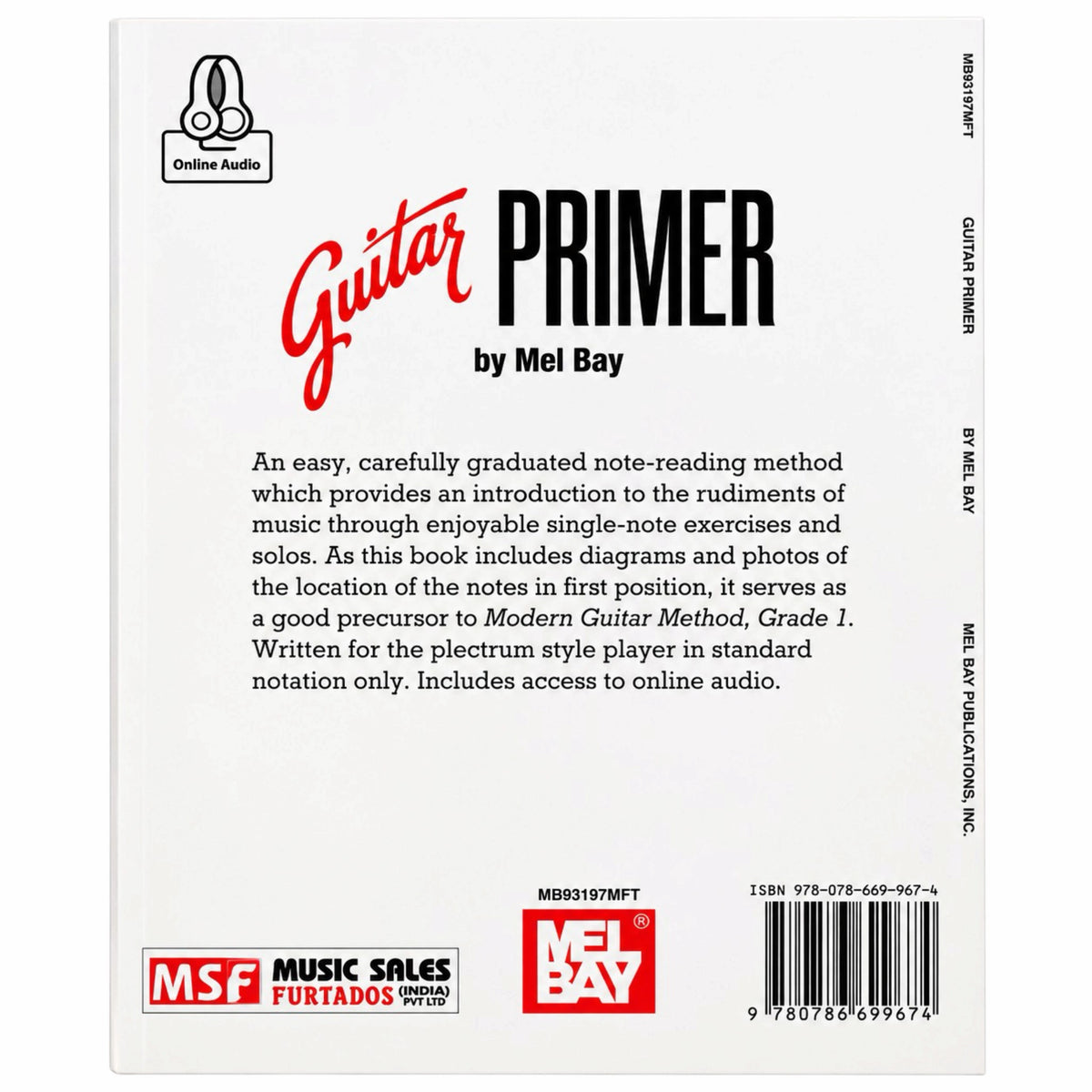 Mel Bay's Guitar Primer - Online Audio Access Book