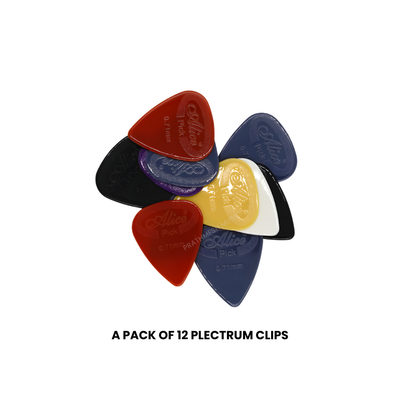 Alice AP-12G Nylon Guitar Picks - 0.71 mm (12 pcs)