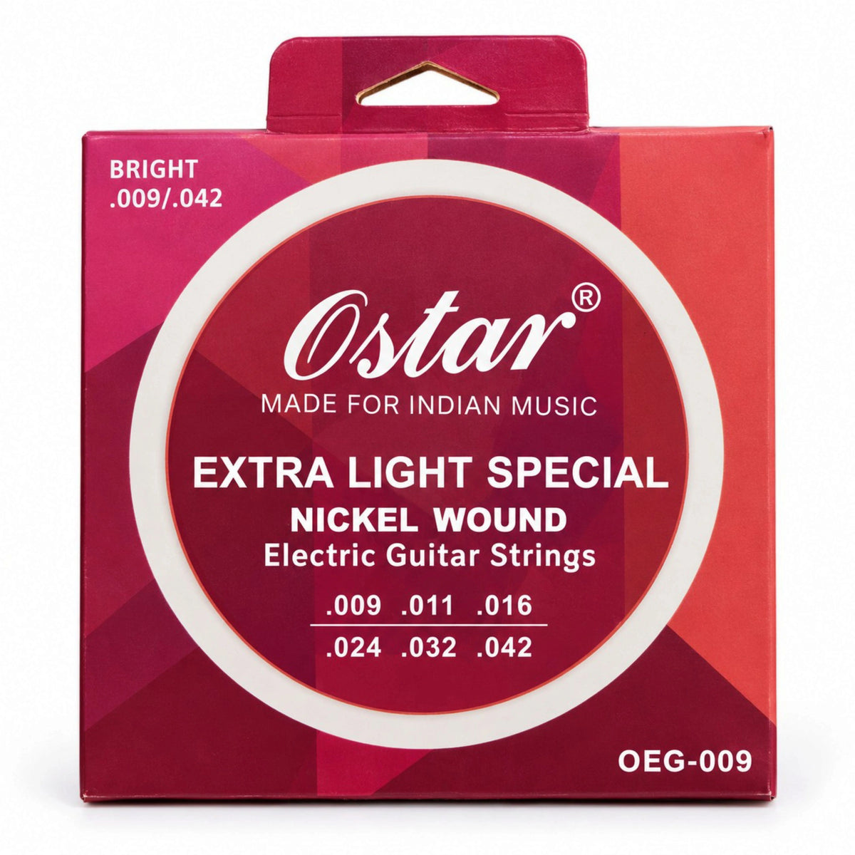 O Star OEG-009 Bright Extra Light Special Nickel Wound .009 Gauge Electric Guitar Strings