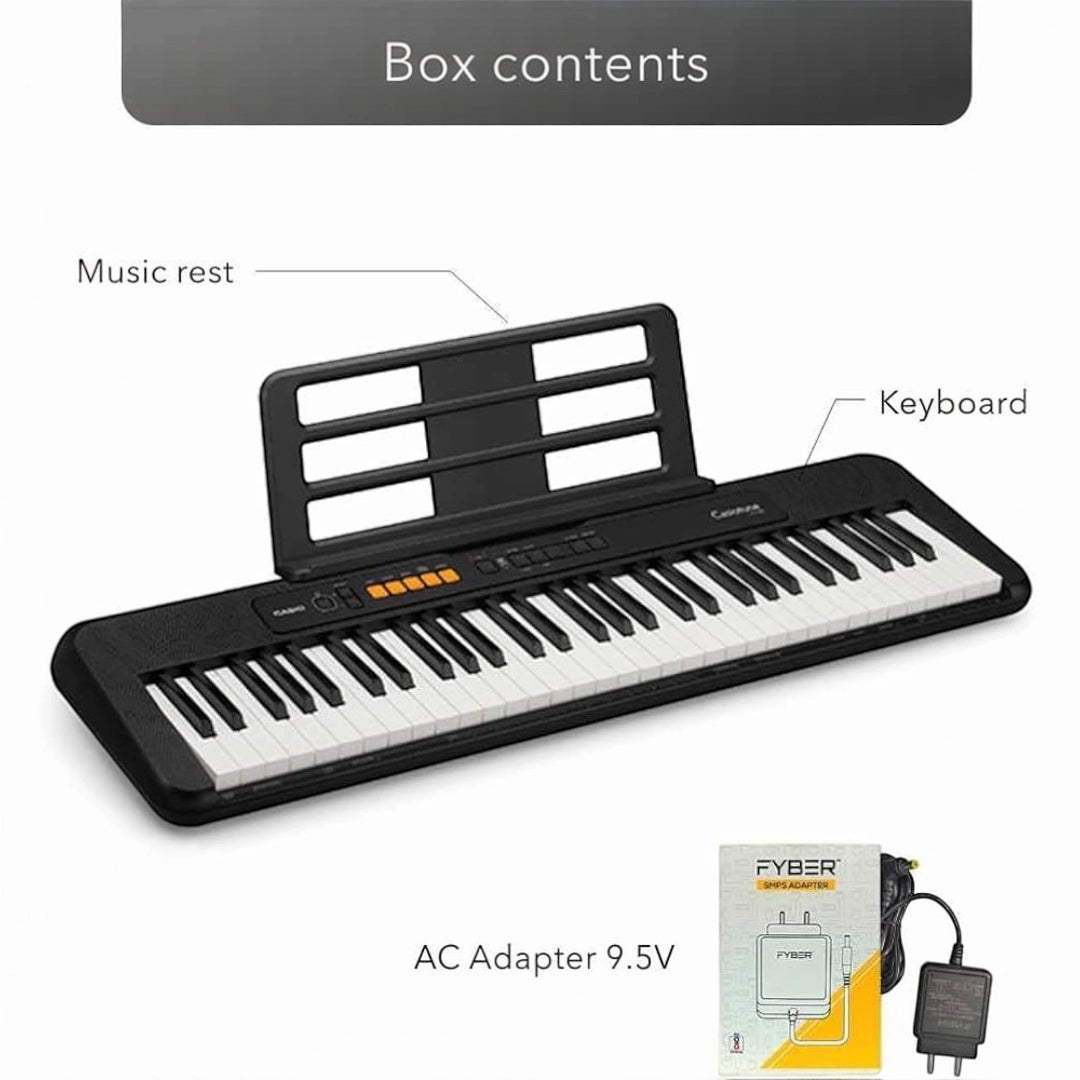 Casio CTS200BK 61-Key Portable Keyboard - Black