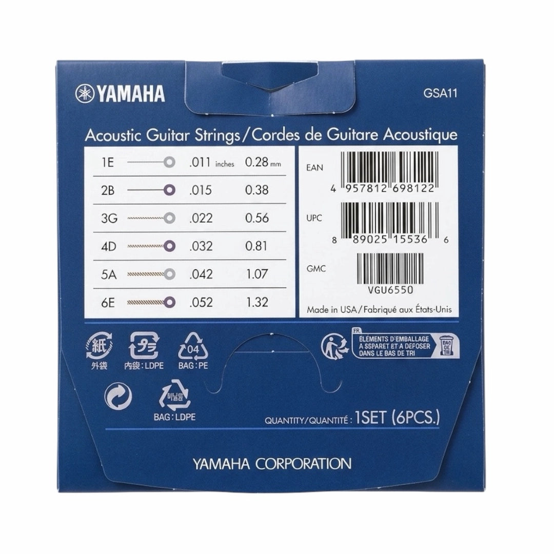 Yamaha GSA11 Acoustic Guitar Strings - .010-.052