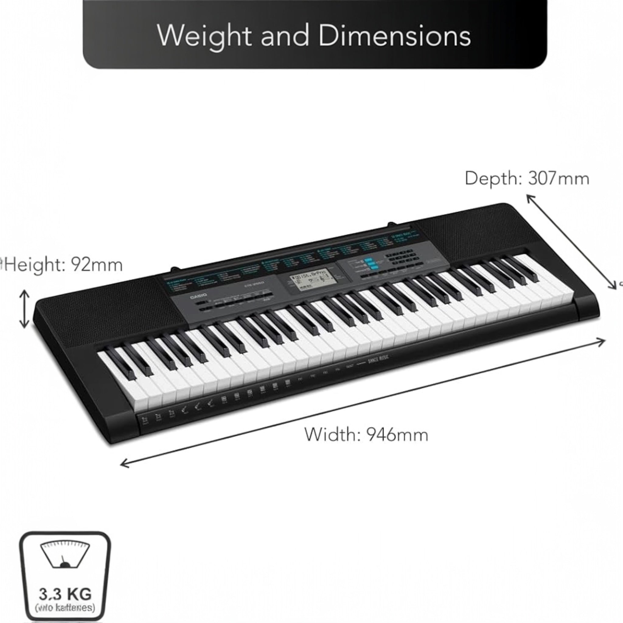 Casio CTK2550 61-Key Portable Keyboard