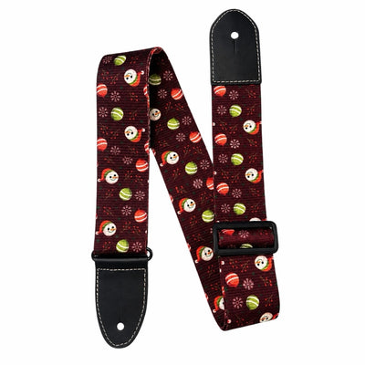 AM Guitar Strap - Christmas Edition Snowflake Ornaments