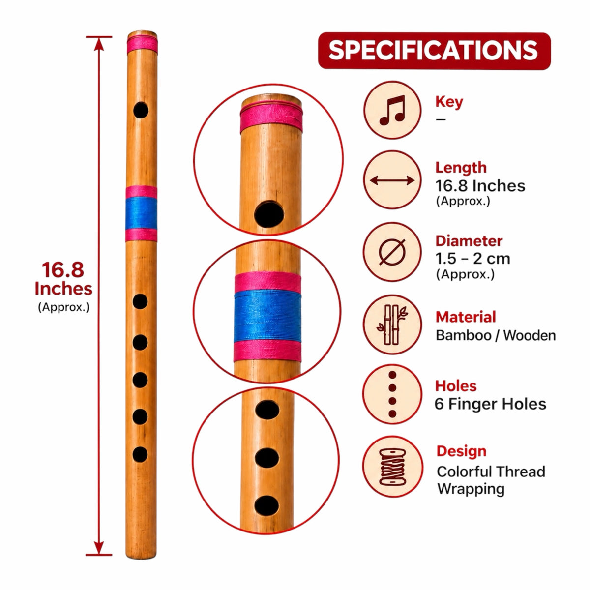 NBR Side All Scales Bamboo Flute