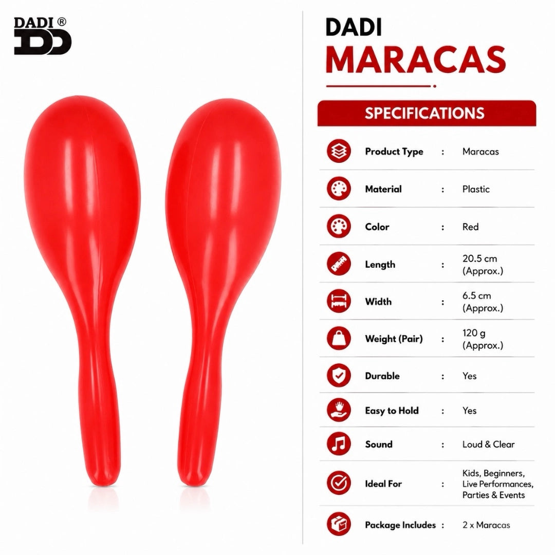 Dadi MA1 Wooden Maracas - Pack of 2