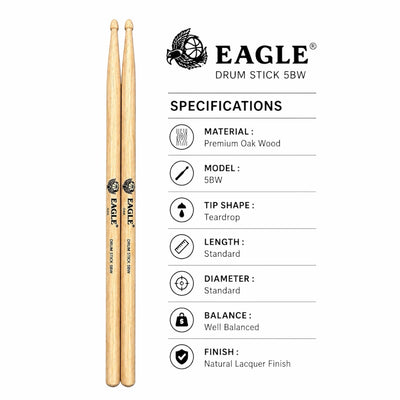 Eagle Oak 5BW Drumstick