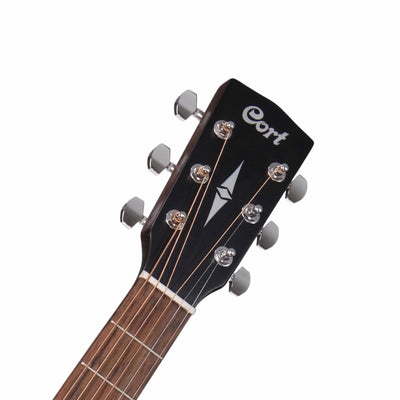 Cort AF500CE-BKS Electro-Acoustic Guitar - Black Satin