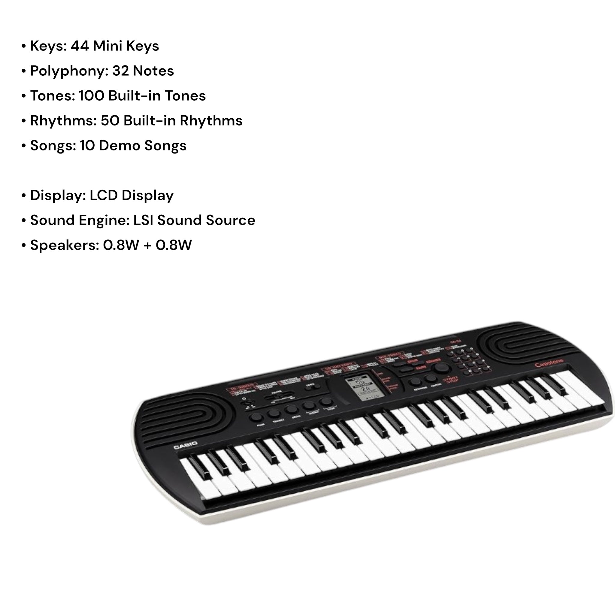 Casio SA81 44-Key Mini Portable Keyboard