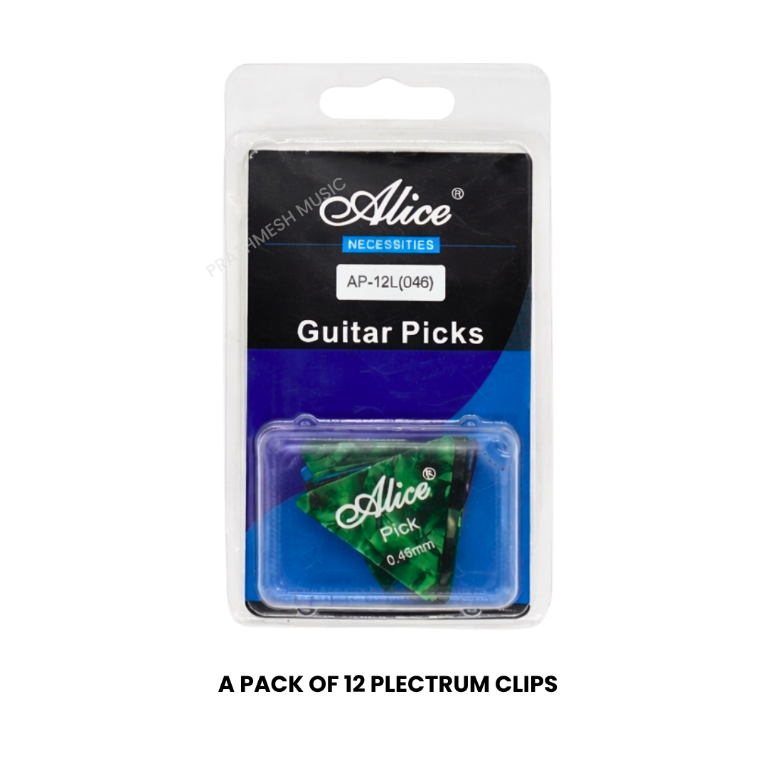 Alice AP-12L Guitar Picks – 0.46 mm (12 pcs)