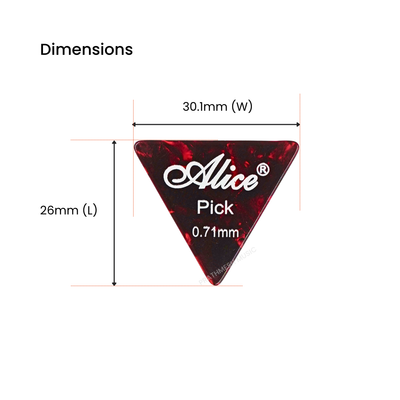 Alice AP-12L Guitar Picks - Mix (12 pcs)