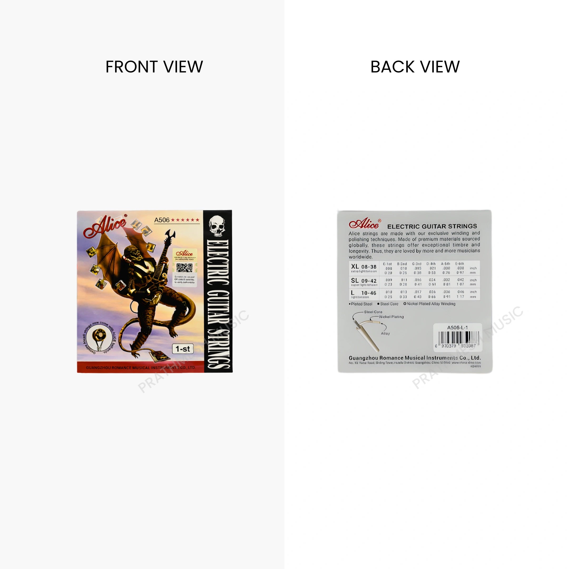 Alice A506L-1 Electric Guitar String - High E String