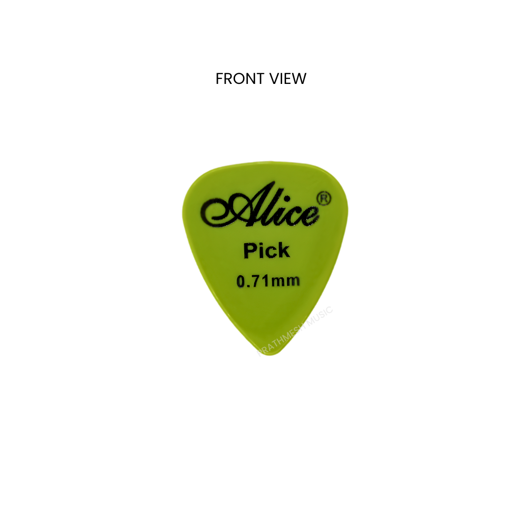 Alice AP-E-12 Nylon Guitar Picks – 0.46 / 0.71 / 0.81 mm (12 pcs)