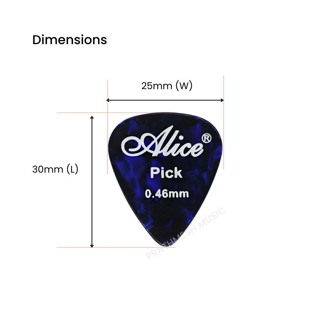 Alice APA-4 Celluloid Guitar Picks (4 pcs)