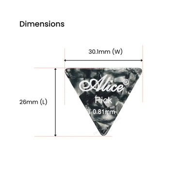Alice AP-12L Guitar Picks - 0.81 mm (12 pcs)