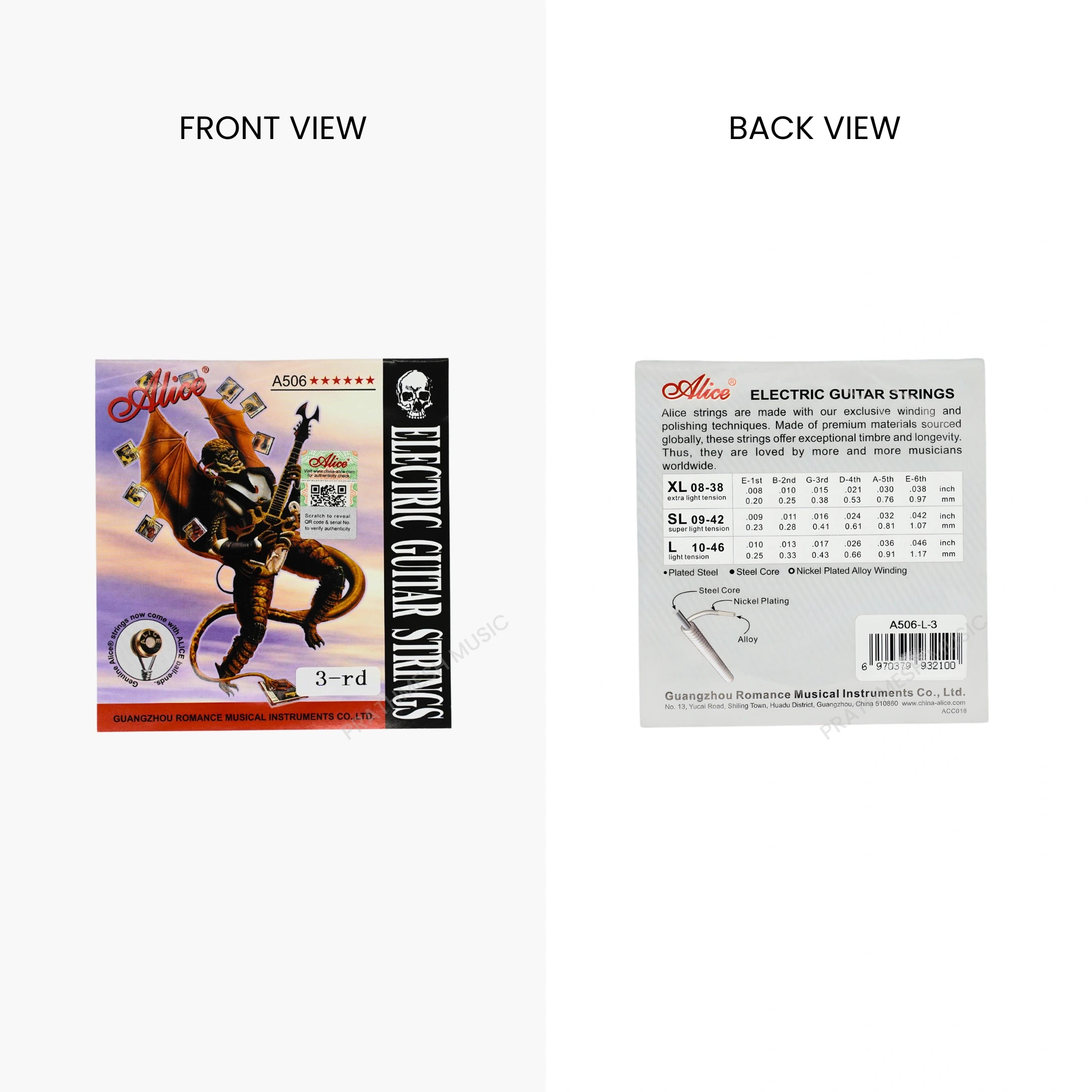 Alice A506L-3 Electric Guitar String - G String