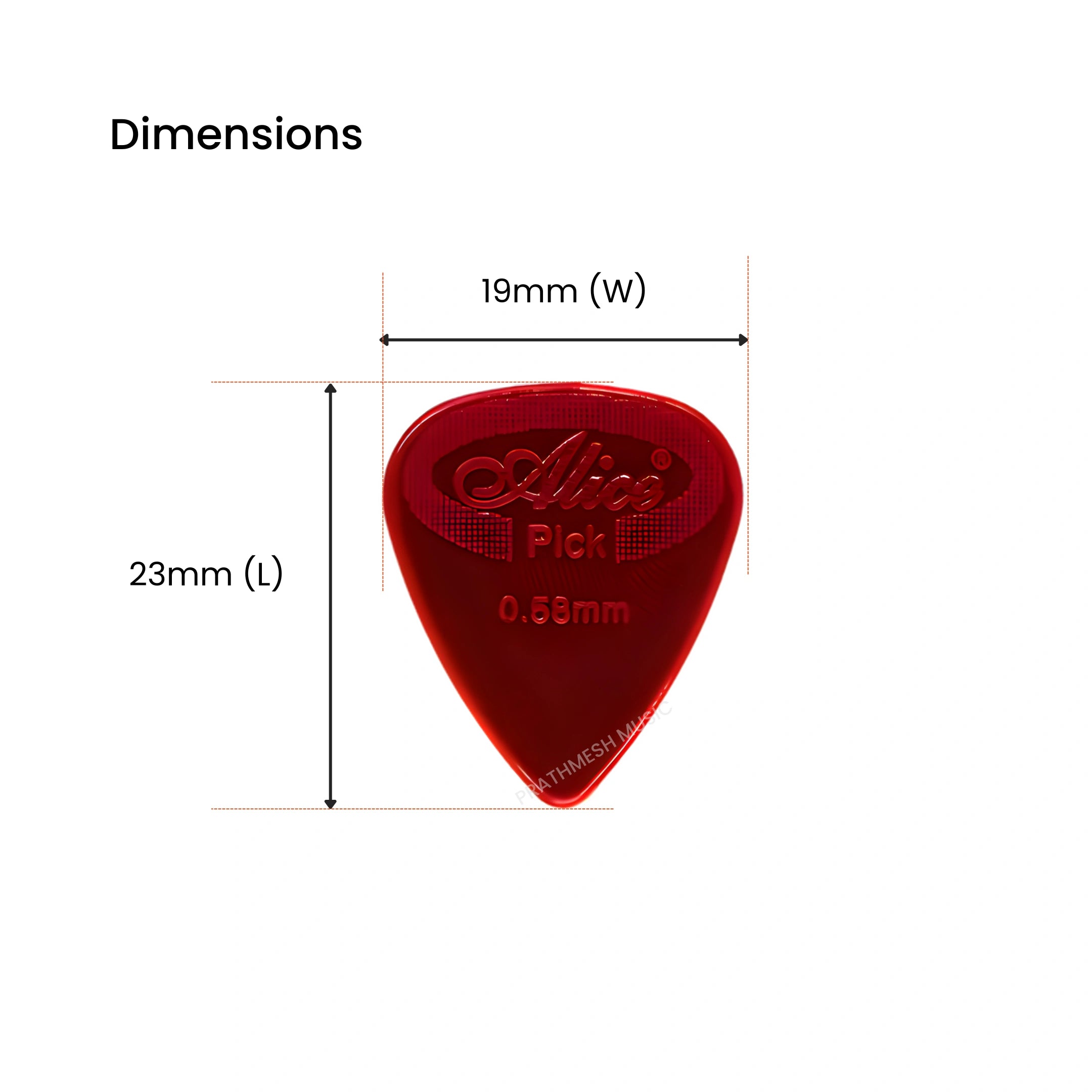Alice AP-12G Nylon Guitar Picks - 0.58 / 0.71 / 0.81 mm (12 pcs)
