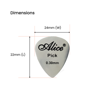 Alice AP-12S Steel Guitar Picks - TGB2 (12 pcs)