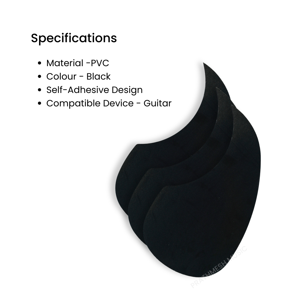 Alice A025A Black Acoustic Guitar Pickguard – R64mm