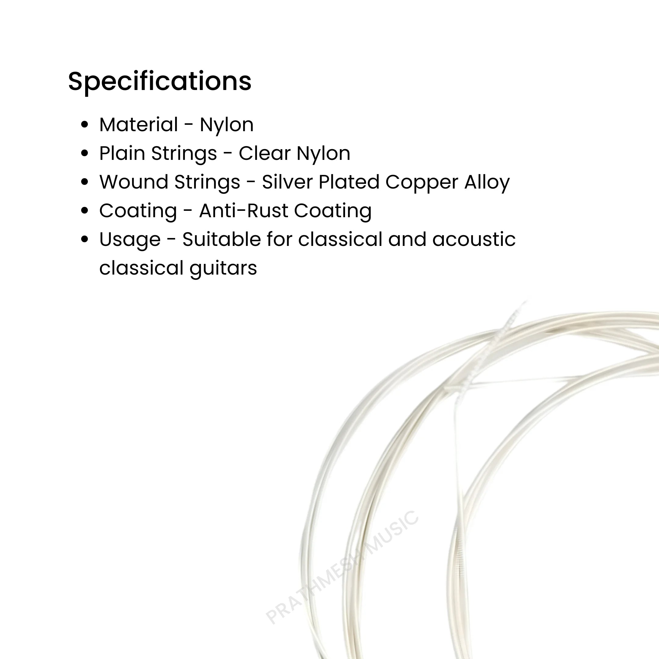 Alice AC107 Classical Guitar Strings - Normal Tension Nylon