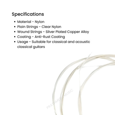Alice AC107 Classical Guitar Strings - Normal Tension Nylon