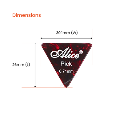 Alice AP-12L Guitar Picks - 0.71 mm (12 pcs)