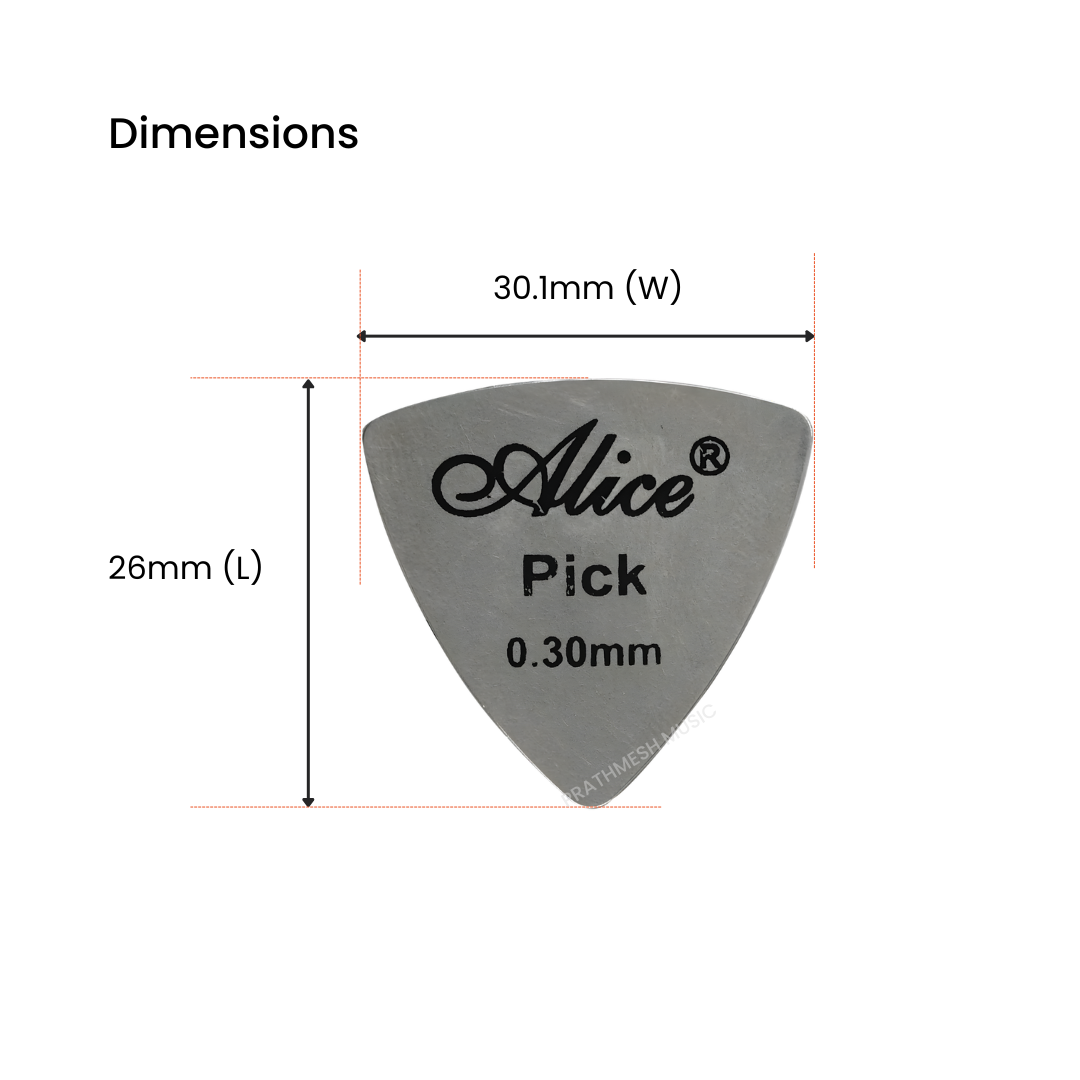 Alice AP-12S Steel Guitar Picks – TGB1 (12 pcs)