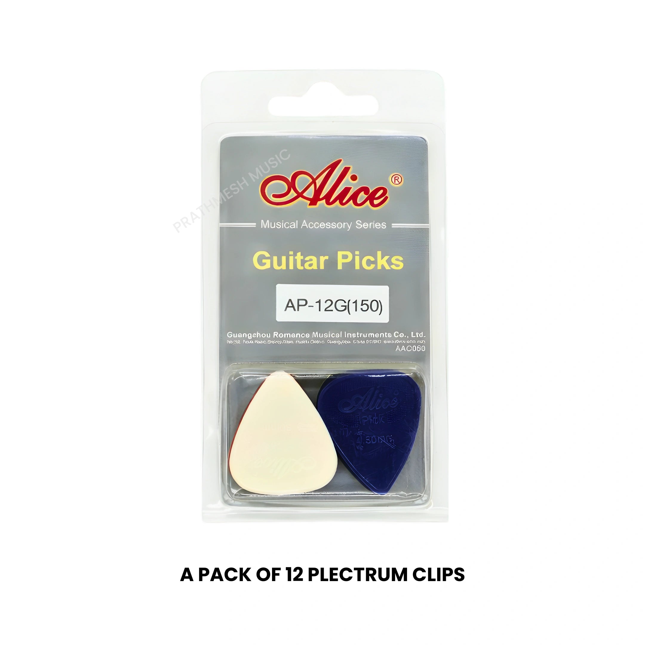 Alice AP-12G Nylon Guitar Picks - 1.50 mm (12 pcs)
