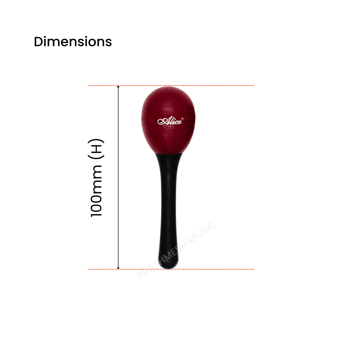 Alice A042SE Handle Egg Shaker – Red