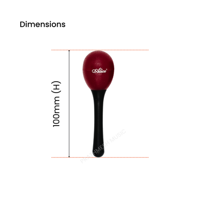 Alice A042SE Handle Egg Shaker - Red