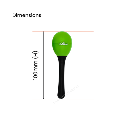 Alice A042SE Handle Egg Shaker - Green
