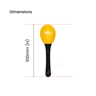 Alice A042SE Handle Egg Shaker - Yellow