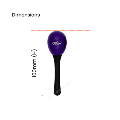 Alice A042SE Handle Egg Shaker - Violet