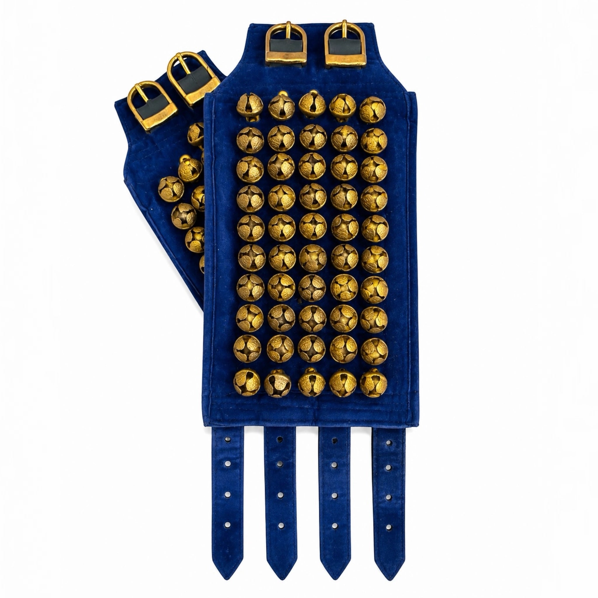 SK Machine Velvet 5-Line Ghungroo - Blue