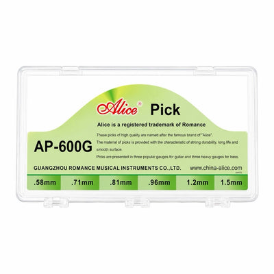 Alice AP-600G Nylon Guitar Pick - (600 pcs)