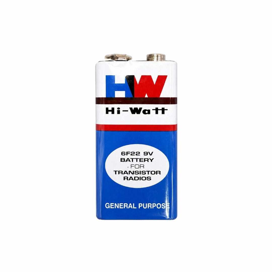 HT Hi-Watt 6F22 9V Battery - General Purpose