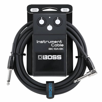 Boss BIC-10A Straight to Right Angle Instrument Cable - 10 foot