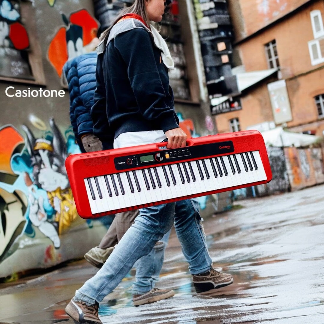 Casio CTS200RD 61-Key Portable Keyboard - Red