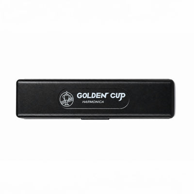 Golden Cup 24 Hole C Scale Chromatic Black Hard Case Harmonica